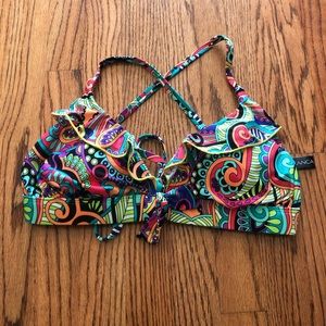 NWOT La Blanca 34DD one piece bikini top